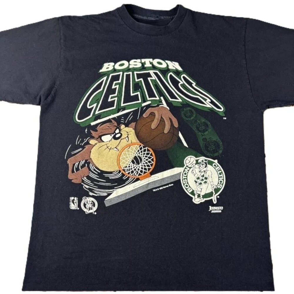 Vintage Style Boston Celtics Shirt NBA Looney Tunes Taz Unisex T-Shirt
